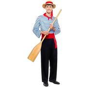 ZZ DISFRAZZES | Déguisement de gondolier vénitien pour homme (XL)