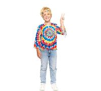 ZZ DISFRAZZES | Déguisement Hippie multicolore pour enfant (5-6 ans)