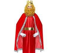 ZZ DISFRAZZES | Kit roi magicien rouge adulte : cape et couronne (L)