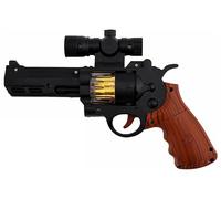 ZZ DISFRAZZES | Pistolet de police avec lumière de 23,6 x 15,7 cm en plastique (taille unique)