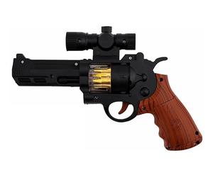 ZZ DISFRAZZES | Pistolet de police avec lumière de 23,6 x 15,7 cm en plastique (taille unique)