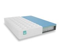 ZZ DON DESCANSO NALUI Galana Matelas à mémoire de Forme avec Noyau à Ressorts ensachés 140 x 190 cm avec viscogel, Tissu Stretch Cachemire et 3D. Hauteur : ± 26 cm, fermeté Douce, fabriqué en Espagne