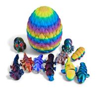 ZZ Life Lot de 10 Mini Figurines articulées imprimées en 3D - Designs Uniques et Amusants avec œuf mystérieux - Soulagement du Stress