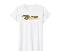 ZZ Top Classic Logo T-Shirt, Femme, Blanc, 3XL