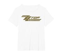 ZZ Top Classic Logo T-Shirt, Femme Grandes Tailles, Blanc, 3X