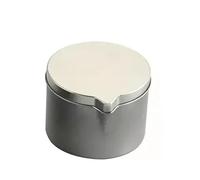 ZZABCDEGH Bocaux pour Fabrication de Bougies Bougies à bricoler soi-même Faisant des Pots de Bougies en étain avec Bec verseur Noir et Argent 1oz à 6oz 12 pièces(1oz Silver)