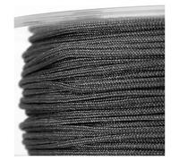 ZZABCDEGH Cordon macramé Cordon en Nylon Multicolore for Bracelets macramé, 0,8 mm, 20 mètres, avec Pompons.(40Dark Gray)