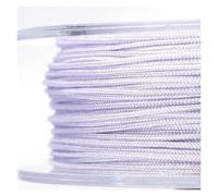ZZABCDEGH Cordon macramé Cordon en Nylon Multicolore for Bracelets macramé, 0,8 mm, 20 mètres, avec Pompons.(48)