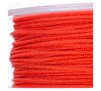ZZABCDEGH Cordon macramé Cordon en Nylon Multicolore for Bracelets macramé, 0,8 mm, 20 mètres, avec Pompons.(6 Red)
