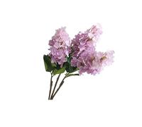 ZZABCDEGH Fleurs artificielles Artificial Hydrangea Flowers Pack of 3 30 inch Stem Multicolor(Light Purple)