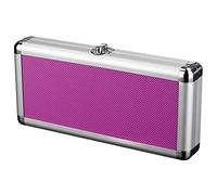 Zzapit mallette de transport et de rangement en aluminium métallique - violet (Nintendo Switch)