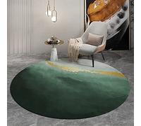 ZZBBZZ-YJ Tapis Rond Jardin Vert Contemporain Tapis Circulaire Salon Table Basse Tapis Chambre Coussin de Chevet Coussin de Chevet Chaise d'ordinateur Mat 80cm 100cm 120cm 140cm 160cm 180cm 200cm