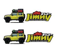 zzbFee Lot de 2 emblèmes autocollants avec logo de voiture Suzuki Jimny, élégant avant et arrière, décoration extérieure de voiture, accessoires modifiés