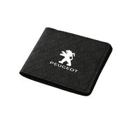 zzbFee Sac de Carte de Titulaire de Permis de Conduire pour Peugeot 5008 4008 3008 408 308,Porte-Cartes de Crédit Etui à Cartes Bancaires Portefeuille de Poche Mince pour Hommes et Femmes,Black