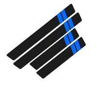 ZZBHFAS Jeu de 4 Protections de Seuil de Porte pour FO-RD Edge 2009-2023 2024 2025, Baguettes Anti-Rayures Style Fibre de Carbone, Autocollant pour Protection Et Décoration,B-Blue