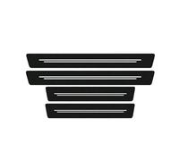 ZZBHFAS Jeu de 4 Protections de Seuil de Porte pour HON-DA Jazz 2004-2023 2024 2025, Baguettes Anti-Rayures Style Fibre de Carbone, Autocollant pour Protection Et Décoration,Bianco-Normal
