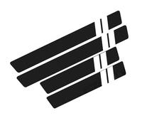 ZZBHFAS Jeu de 4 Protections de Seuil de Porte pour Hyundai Accent 2006-2023 2024 2025, Baguettes Anti-Rayures Style Fibre de Carbone, Autocollant pour Protection Et Décoration,A-White