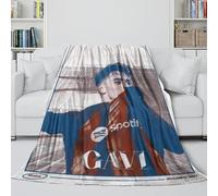 ZZBNECAKE GAVI Couverture - Espagne Football Couverture pour La Peau comme Un Câlin dans Une Couverture - Cadeau Anniversaire pour Fils/Fille/Petit-Fils/Petite-Fille/ami 40x50inch(100x130cm)