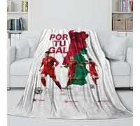 ZZBNECAKE Portugal Couverture - Football Couverture pour La Peau comme Un Câlin dans Une Couverture - Cadeau Anniversaire pour Fils/Fille/Petit-Fils/Petite-Fille/ami 80x90inch(200x230cm)