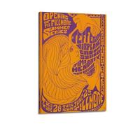 ZZBXSJ Impression sur toile abstraite minimaliste - Poster musique rétro pour Fillmore Summer Series concert, annonce de concert, affiches d'œuvres d'art pour décoration de chambre (30 x 45 cm)