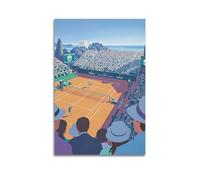 ZZBYMX Poster de sport décoratif sur toile représentant un match de tennis foulé - Affiches murales et images d'art modernes pour chambre à coucher (50 x 75 cm)