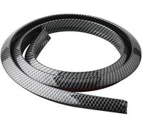 Zzbyz 1.5m Autocollants De Garniture D'arche De Sourcil De Roue De pour Ford Explorer 2020-2024, Bande De Pare-Chocs D'aile, Garde-Boue Bandes Anti-Collision Moulures,D-2Pcs Carbon Fiber Black