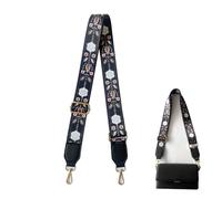 Zzcy Large Bandoulière pour Sac Ajustable 3.8cm Sangle Réglable en Toile Noir pour Sac à Main, Sac Ordinateur, Longchamp (Longueur 75-145cm)