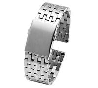 ZZDH Bracelet de Montre Bracelet de bracelet de poignet massif de bracelet en métal massif massif de 22mm 24mm 26mm 28mm pour Hommes Femmes ( Color : B Silver , Size : 28mm )
