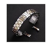 ZZDH Bracelet de Montre Bracelet en Acier Inoxydable Respirant en métal, Bracelet de Sangle remplaçable libération Rapide en Acier Inoxydable 12mm-26mm Convient aux Hommes et aux Femmes