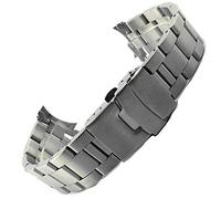 ZZDH Bracelet Montre Homme Acier 20mm, 22mm, 24mm, 23mm, 23mm Bracelet en Acier Inoxydable Bracelet en métal de Remplacement de Luxe pour Hommes polie (Band Color : C, Band Width : 23mm)