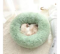 ZZDXL Lit Apaisant Comfy pour Chien Menthe Verte Panier Rond Chien Coussin Chat Panier Donut, Lit Apaisant Comfy pour Chien,Chat Lapin Grande Moyen Petit Taille Chiot(80cm)