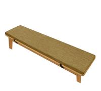 ZZDZW Coussin De Banc pour Intérieur Ou Extérieur, Coussins De Banquette Antidérapant Doux Lavable Coussins De Banc De Jardin pour Terrasse, Cuisine, Salle À Manger(Brun Clair,150x60x5cm)