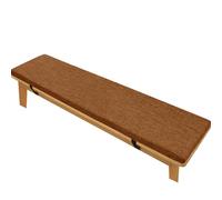ZZDZW Coussin De Banc pour Intérieur Ou Extérieur, Coussins De Banquette Antidérapant Doux Lavable Coussins De Banc De Jardin pour Terrasse, Cuisine, Salle À Manger(Coffee Brown,120x40x5cm)