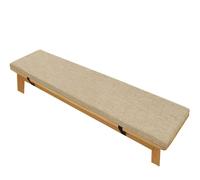 ZZDZW Coussin De Banc pour Intérieur Ou Extérieur, Coussins De Banquette Antidérapant Doux Lavable Coussins De Banc De Jardin pour Terrasse, Cuisine, Salle À Manger(Beige,200x40x5cm)