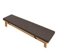 ZZDZW Coussin De Banc pour Intérieur Ou Extérieur, Coussins De Banquette Antidérapant Doux Lavable Coussins De Banc De Jardin pour Terrasse, Cuisine, Salle À Manger(Brun foncé,50x50x5cm)