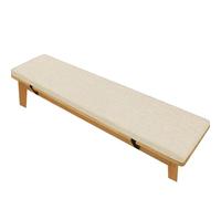 ZZDZW Coussin De Banc pour Intérieur Ou Extérieur, Coussins De Banquette Antidérapant Doux Lavable Coussins De Banc De Jardin pour Terrasse, Cuisine, Salle À Manger(Tooth White,110x45x5cm)