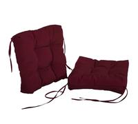 ZZDZW Coussin De Chaise 40 X 40，Coussins De Chaise 45x45 Galette De Chaise Déhoussable Interieur/Exterieur Epais Doux Confortables, pour E Jardin, Bureau, Salle À Manger(Magenta,49x49 cm)