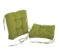 ZZDZW Coussin De Chaise 40 X 40,Coussins De Chaise 45x45 Galette De Chaise Déhoussable Interieur/Exterieur Epais Doux Confortables, pour E Jardin, Bureau, Salle À Manger(Apple Green,50x50 cm)