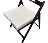 ZZDZW Coussin de Chaise pour Cuisine, Coussins de Siège Amovible Galette de Chaise,Housse Lin Lavable, pour Intérieur et Extérieur, Bureau, Salle à Manger, Maison, Jardin(Beige,40x40x5cm)