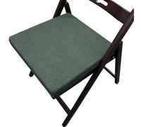 ZZDZW Coussin de Chaise pour Cuisine, Coussins de Siège Amovible Galette de Chaise,Housse Lin Lavable, pour Intérieur et Extérieur, Bureau, Salle à Manger, Maison, Jardin(Vert foncé,55x55x5cm)