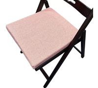 ZZDZW Coussin de Chaise pour Cuisine, Coussins de Siège Amovible Galette de Chaise,Housse Lin Lavable, pour Intérieur et Extérieur, Bureau, Salle à Manger, Maison, Jardin(Rose Clair,30x50x5cm)