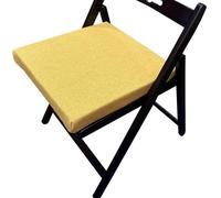 ZZDZW Coussin de Chaise pour Cuisine, Coussins de Siège Amovible Galette de Chaise,Housse Lin Lavable, pour Intérieur et Extérieur, Bureau, Salle à Manger, Maison, Jardin(Jaune,30x40x5cm)