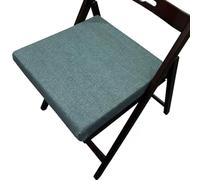ZZDZW Coussin de Chaise pour Cuisine, Coussins de Siège Amovible Galette de Chaise,Housse Lin Lavable, pour Intérieur et Extérieur, Bureau, Salle à Manger, Maison, Jardin(Blue-Green,55x60x5cm)