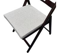 ZZDZW Coussin de Chaise pour Cuisine, Coussins de Siège Amovible Galette de Chaise,Housse Lin Lavable, pour Intérieur et Extérieur, Bureau, Salle à Manger, Maison, Jardin(Flower Gray,50x50x5cm)