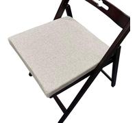 ZZDZW Coussin de Chaise pour Cuisine, Coussins de Siège Amovible Galette de Chaise,Housse Lin Lavable, pour Intérieur et Extérieur, Bureau, Salle à Manger, Maison, Jardin(Brun Clair,30x35x5cm)