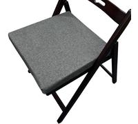 ZZDZW Coussin de Chaise pour Cuisine, Coussins de Siège Amovible Galette de Chaise,Housse Lin Lavable, pour Intérieur et Extérieur, Bureau, Salle à Manger, Maison, Jardin(Gris foncé,15x30x5cm)