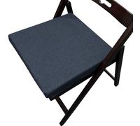 ZZDZW Coussin de Chaise pour Cuisine, Coussins de Siège Amovible Galette de Chaise,Housse Lin Lavable, pour Intérieur et Extérieur, Bureau, Salle à Manger, Maison, Jardin(Bleu foncé,45x50x5cm)