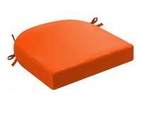 ZZDZW Galettes De Chaise Imperméable,Coussin De Chaise De Cuisine D'assise Antidérapant,Épaisseur 5cm,Coussins De Chaise Intérieur Extérieur Salle À Manger Jardin Bureau(Orange-Red,43x40x5cm)