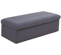 ZZDZW Housse de Banquette de Rangement Pliable Tissu Banc Capitonné Chaussures Pouf Tabouret Housse de Ottoman Banc de Lit Scandinave Nordique Design (Color : Gris foncé, Size : 47-63in)