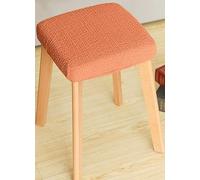ZZDZW Housse de Chaise de Tabouret Extensible Carré Repose-Pieds Housse de Siege Couverture pour Salle à Manger Bureau Hôtel Mariage (Color : Orange, Size : 1 pièce)